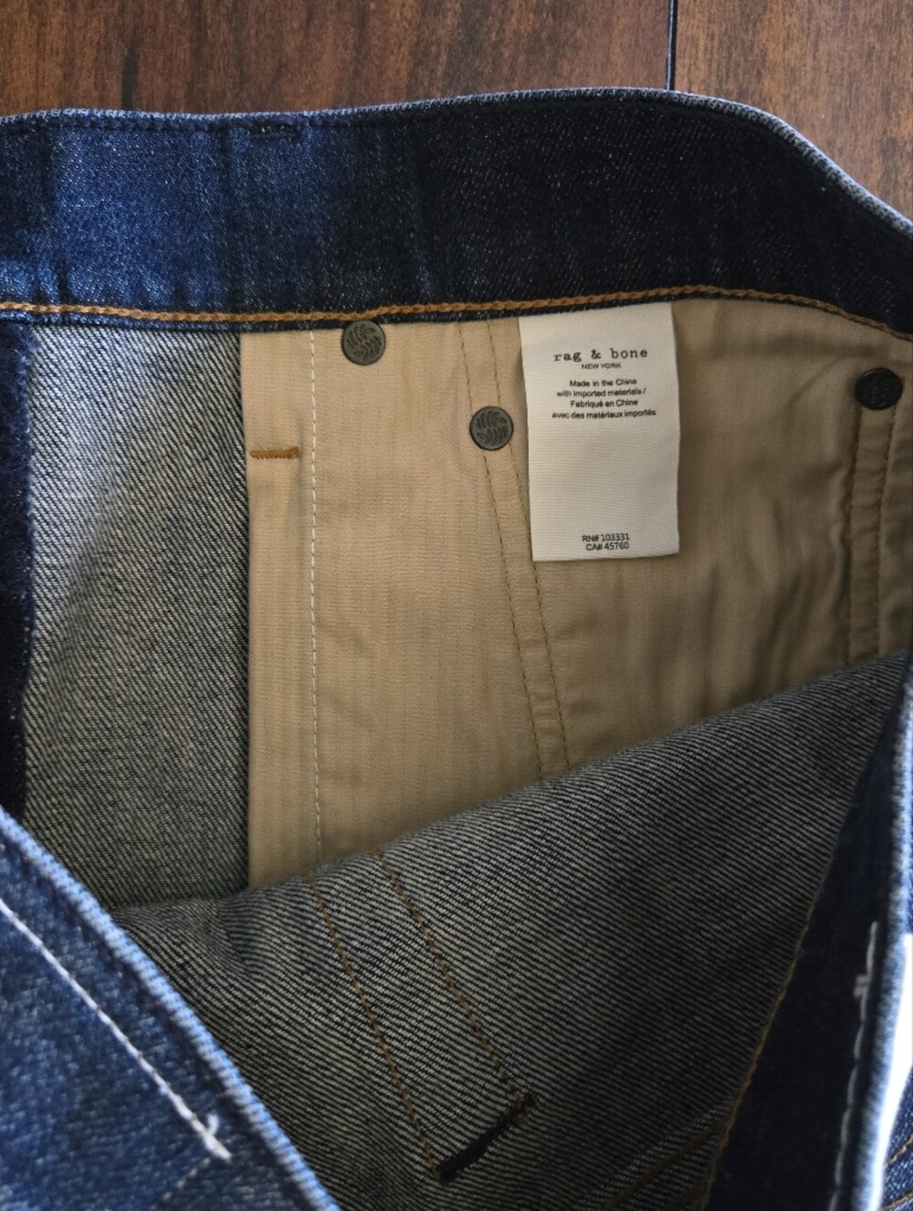 Rag & Bone Fit 2 Slim Fit Dark Wash Straight Jeans In Dusty Trail Size 32x32 - Picture 14 of 14